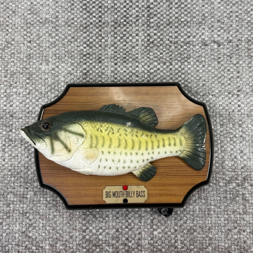 Gemmy Big Mouth Billy Bass Unisex OS Green 1999 Singing Animatronic Fish Toy